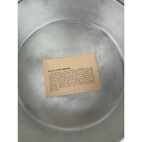 VINTAGE Mid Century Modern Donald Drumm Covered Aluminum Brutalist Skillet NEW - Picture 7 of 9